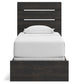 Hollivern Twin Panel Bed, Dresser and Mirror
