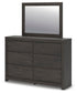 Fraluna Queen Panel Storage Bed, Dresser and Mirror