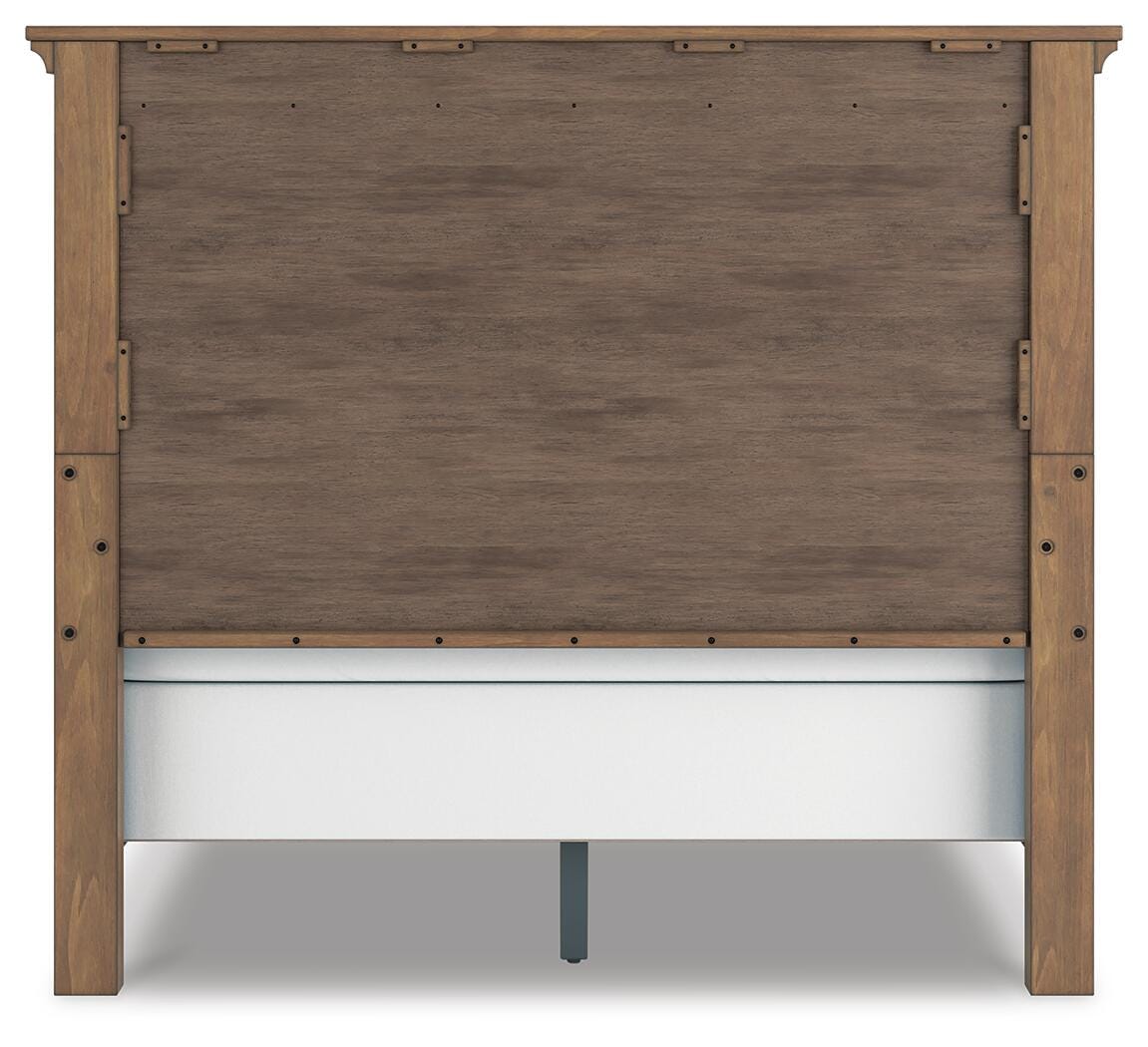 Feddinger Queen Panel Bed with Mirrored Dresser