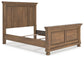Feddinger Queen Panel Bed with Mirrored Dresser