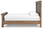 Feddinger Queen Panel Bed with Mirrored Dresser