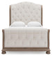 Ardenfield Queen Upholstered Sleigh Bed, Dresser, Mirror, Chest and Nightstand