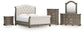 Ardenfield King Upholstered Sleigh Bed, Dresser, Mirror, Chest and Nightstand