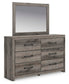 Graystorm Full Panel Bed, Dresser, Mirror, Chest and Nightstand