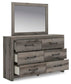 Graystorm Queen Panel Bed, Dresser, Mirror, Chest and Nightstand