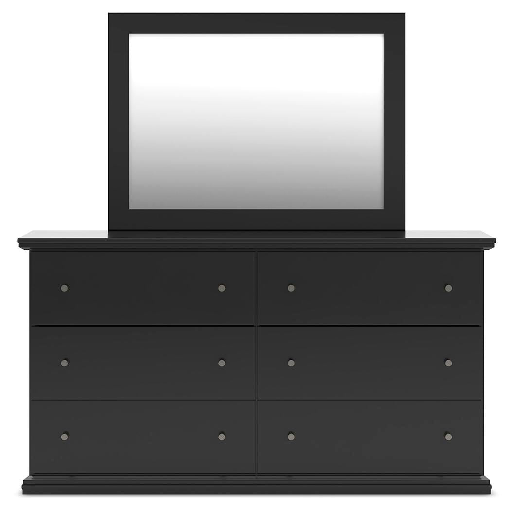 Maribel King Panel Bed, Dresser, Mirror and Nightstand