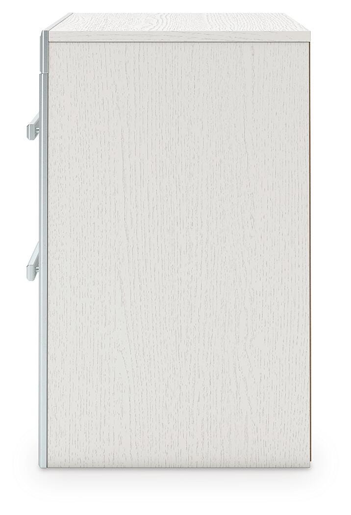 Zuraleus Queen Upholstered Panel Bed, Dresser, Mirror and Nightstand