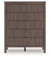 Pamytta King Upholstered Panel Platform Bed, Dresser, Mirror, Chest and Nightstand