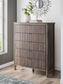 Pamytta King Upholstered Panel Platform Bed, Dresser, Mirror, Chest and Nightstand