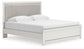 Zuraleus King Upholstered Panel Platform Bed, Dresser, Mirror, Chest and Nightstand