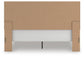 Rusticott King Panel Bed with Mirrored Dresser and Nightstand