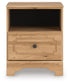 Aleaport Twin Panel Bed with Mirrored Dresser and Nightstand