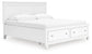 Fortman King Panel Storage Bed with Mirrored Dresser