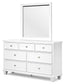 Fortman Full Panel Storage Bed, Dresser and Mirror