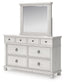 Rowlenstown California King Poster Bed, Dresser, Mirror and Nightstand