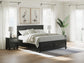 Lanolee King Panel Storage Bed, Dresser, Mirror and Nightstand