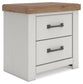 Savonport Two Drawer Night Stand