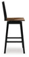 Wildenauer Tall Swivel Barstool (2/CN)