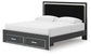 Zuraleus King Upholstered Panel Storage Bed