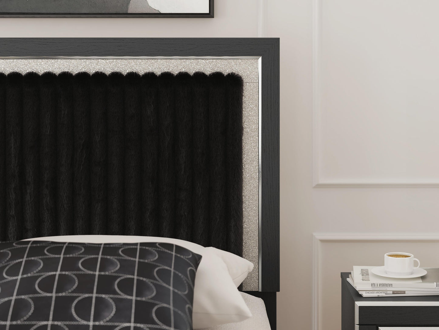 Zuraleus King Upholstered Panel Storage Bed