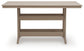 Seacliff Beach RECT COUNTER TABLE W/UMB OPT
