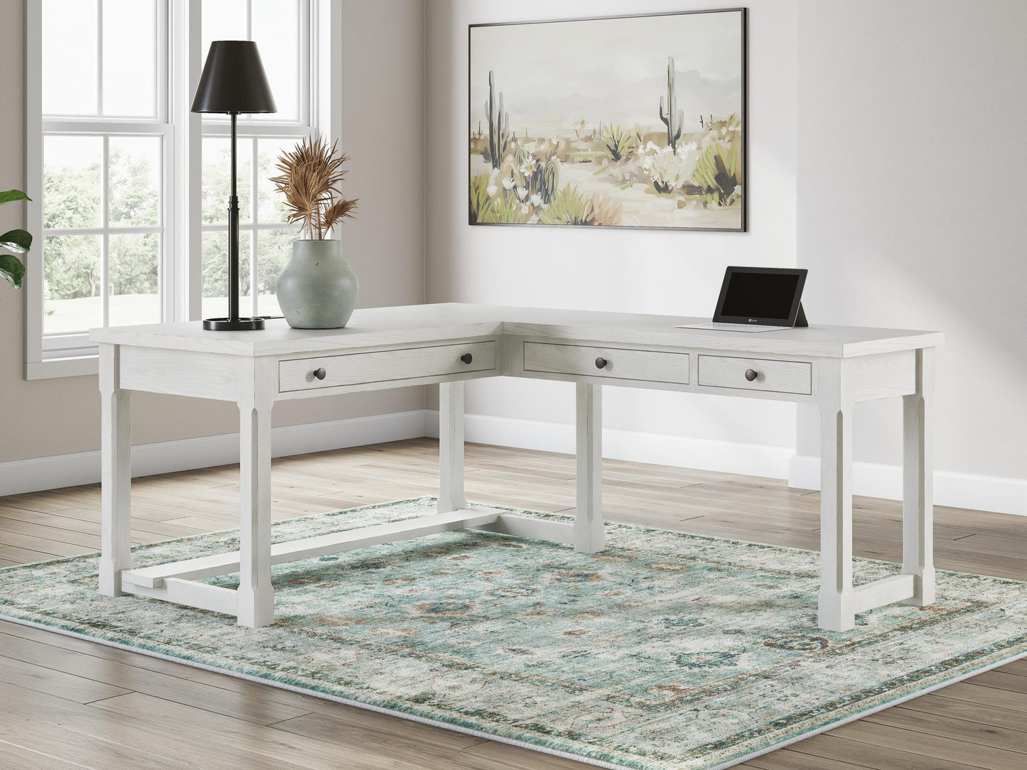 Robbinsdale L-Shaped Home Office Desk