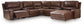 DeepWakes 7-Piece Reclining Sectional with Chaise and Storage Consoles