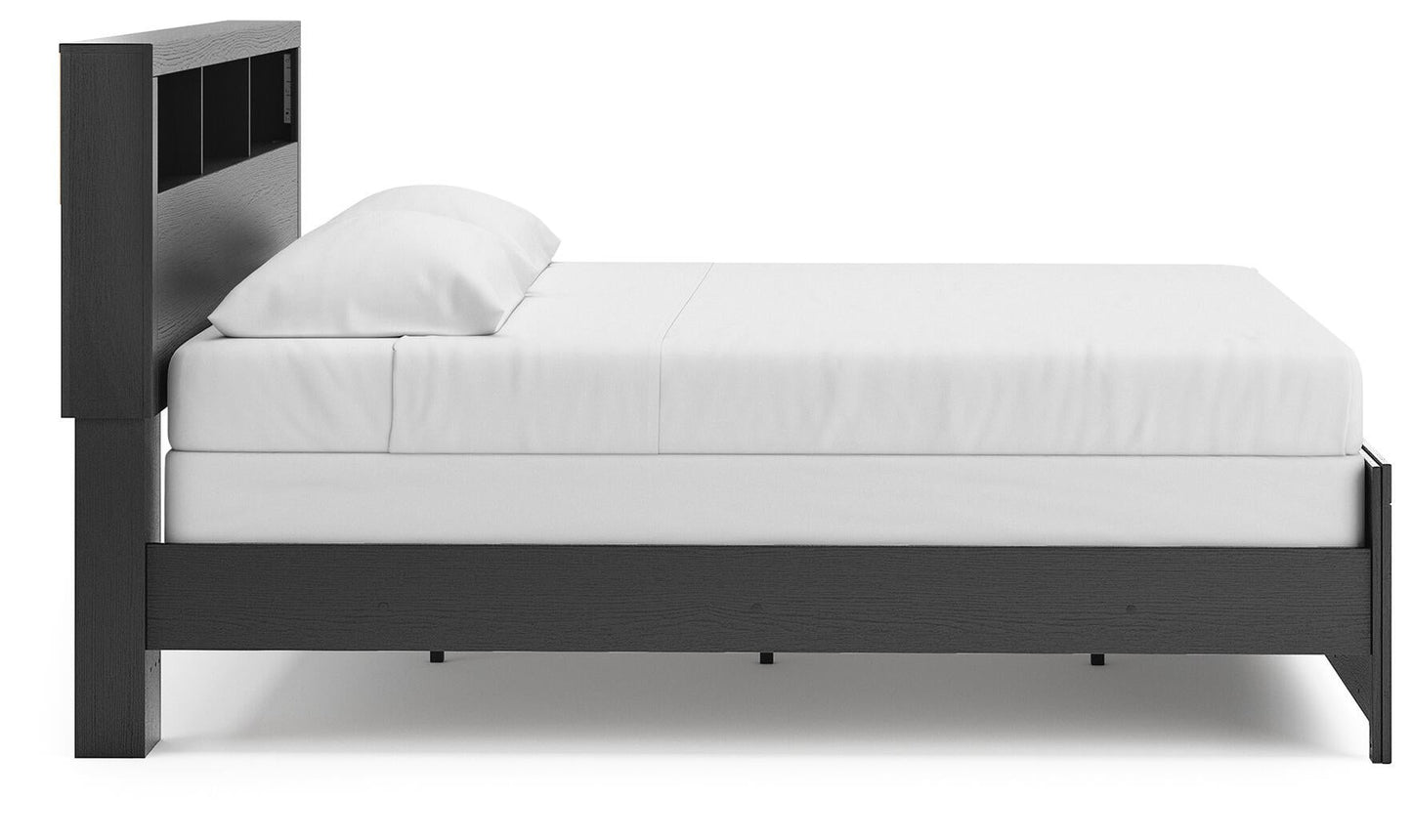 Broachmyn King Bookcase Panel Bed