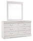 Anarasia Twin Sleigh Headboard, Dresser and Mirror