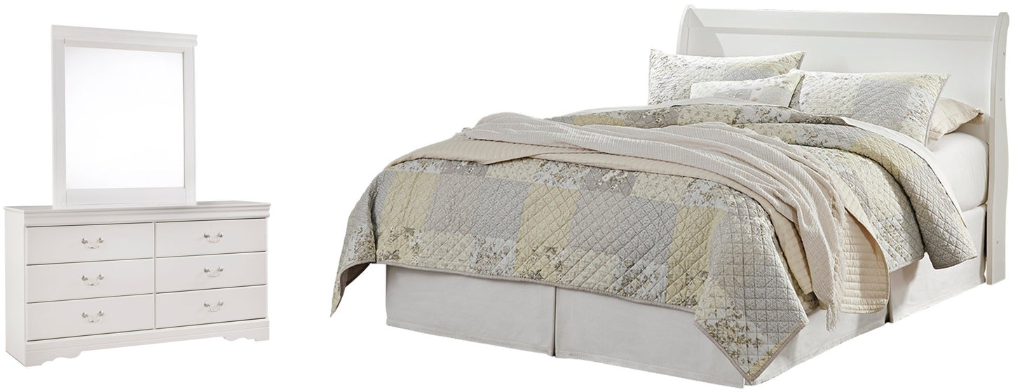 Anarasia Queen Sleigh Headboard, Dresser and Mirror