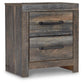 Drystan Queen Panel Bed with 2 Storage Drawers, Dresser, Mirror, Chest and Nightstand