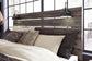 Drystan Queen Panel Bed with 2 Storage Drawers, Dresser, Mirror, Chest and Nightstand