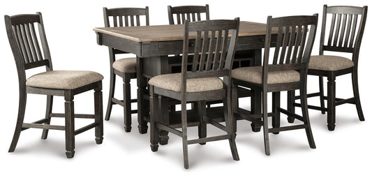 Tyler Creek Counter Height Dining Table and 6 Barstools