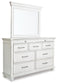 Kanwyn Queen Panel Bed, Dresser and Mirror