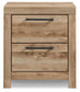 Hyanna Twin Panel Bed with 1 Side Storage, Dresser, Mirror and Nightstand