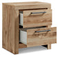 Hyanna Twin Panel Bed with 1 Side Storage, Dresser, Mirror and Nightstand