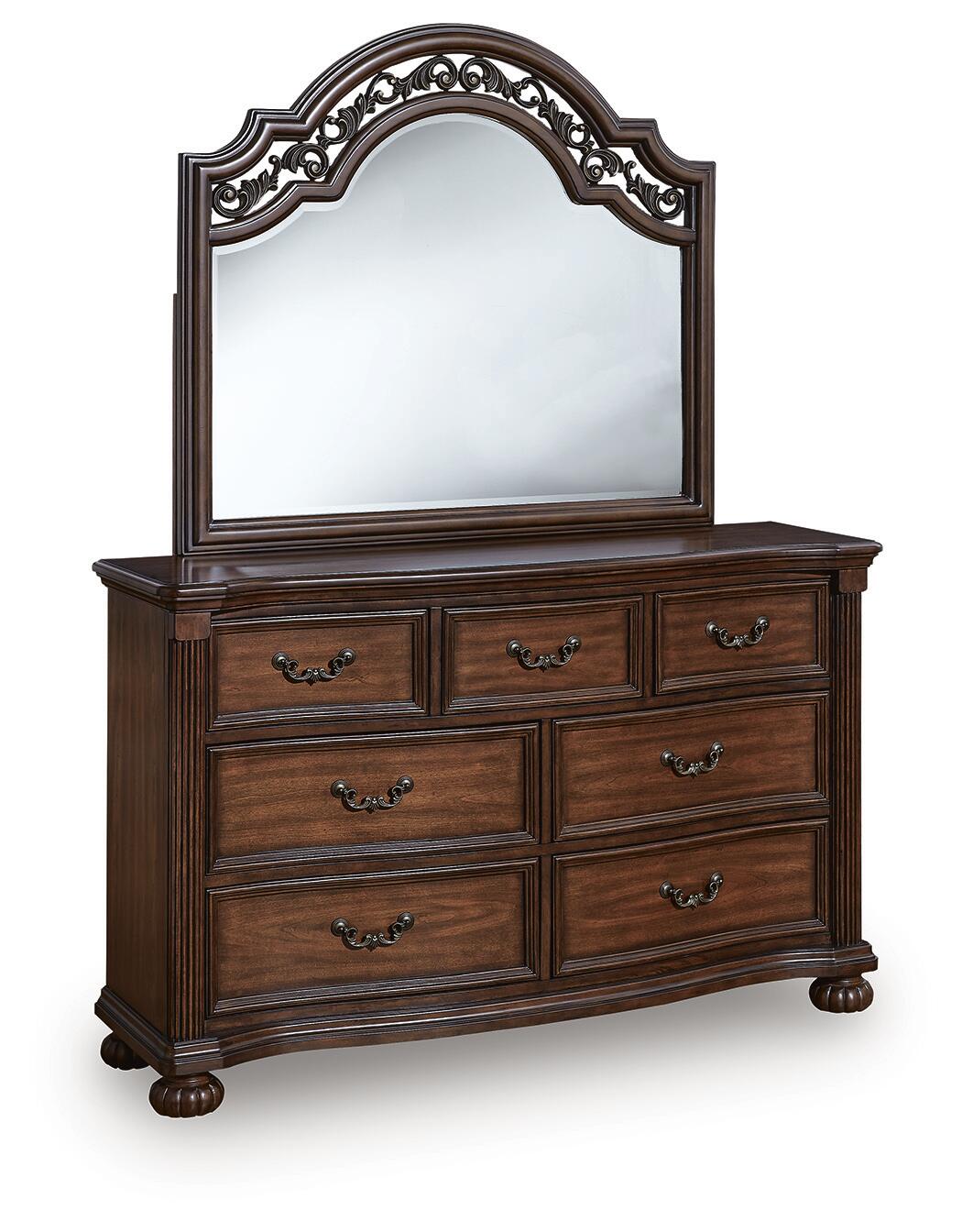 Lavinton Queen Poster Bed, Dresser, Mirror, Chest and Nightstand