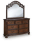 Lavinton Queen Poster Bed, Dresser, Mirror, Chest and Nightstand