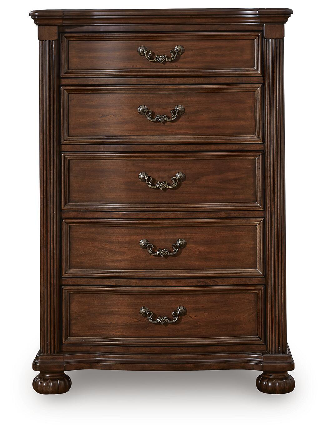 Lavinton Queen Poster Bed, Dresser, Mirror, Chest and Nightstand