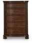Lavinton Queen Poster Bed, Dresser, Mirror, Chest and Nightstand