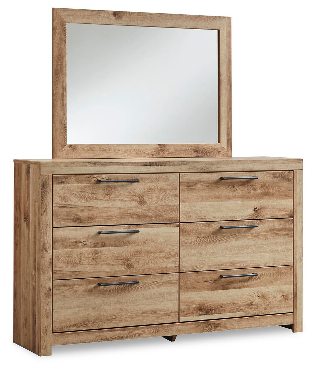 Hyanna King Panel Bed, Dresser, Mirror and Nightstand