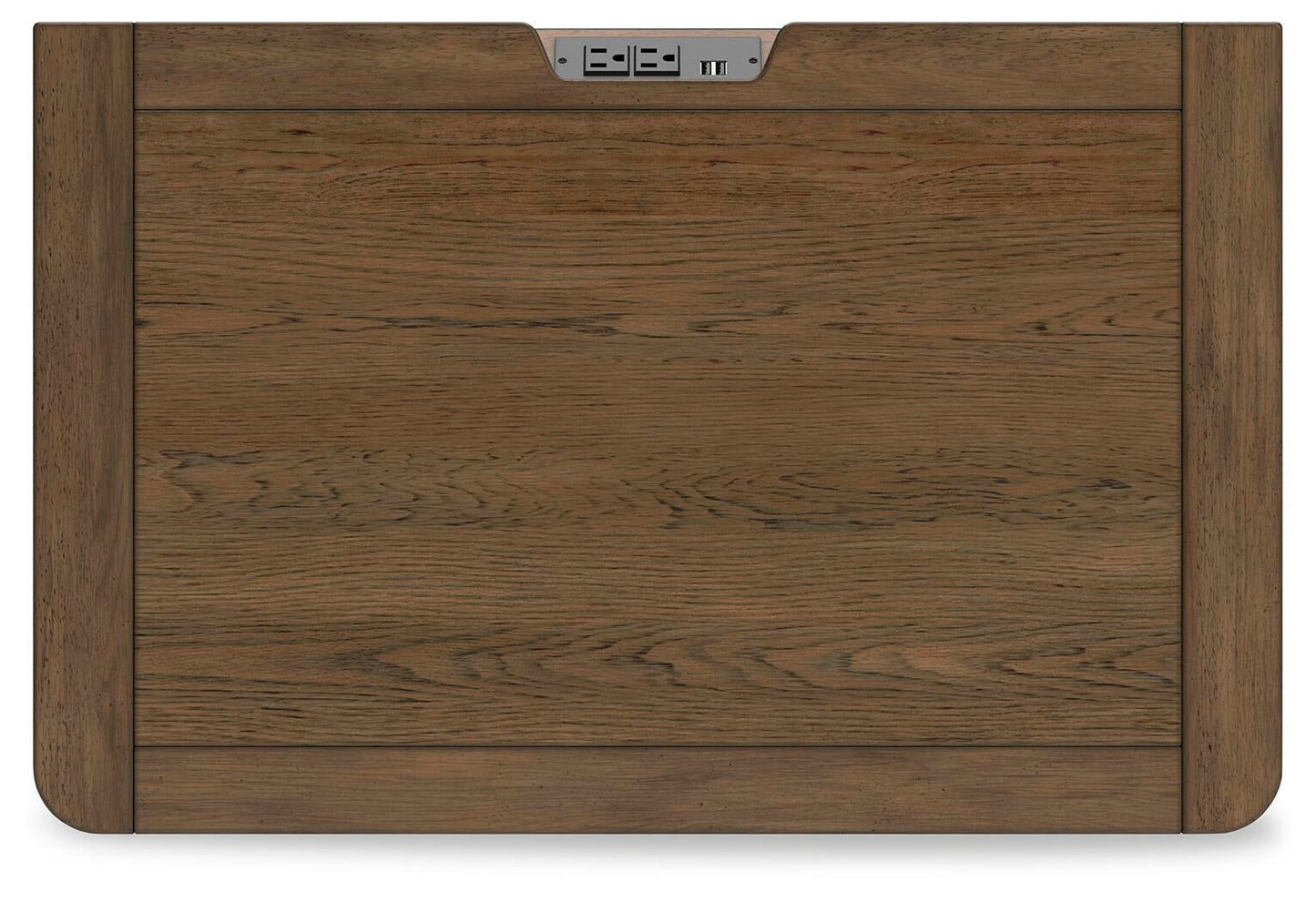 Cabalynn California King Panel Bed with Storage with Mirrored Dresser and Nightstand