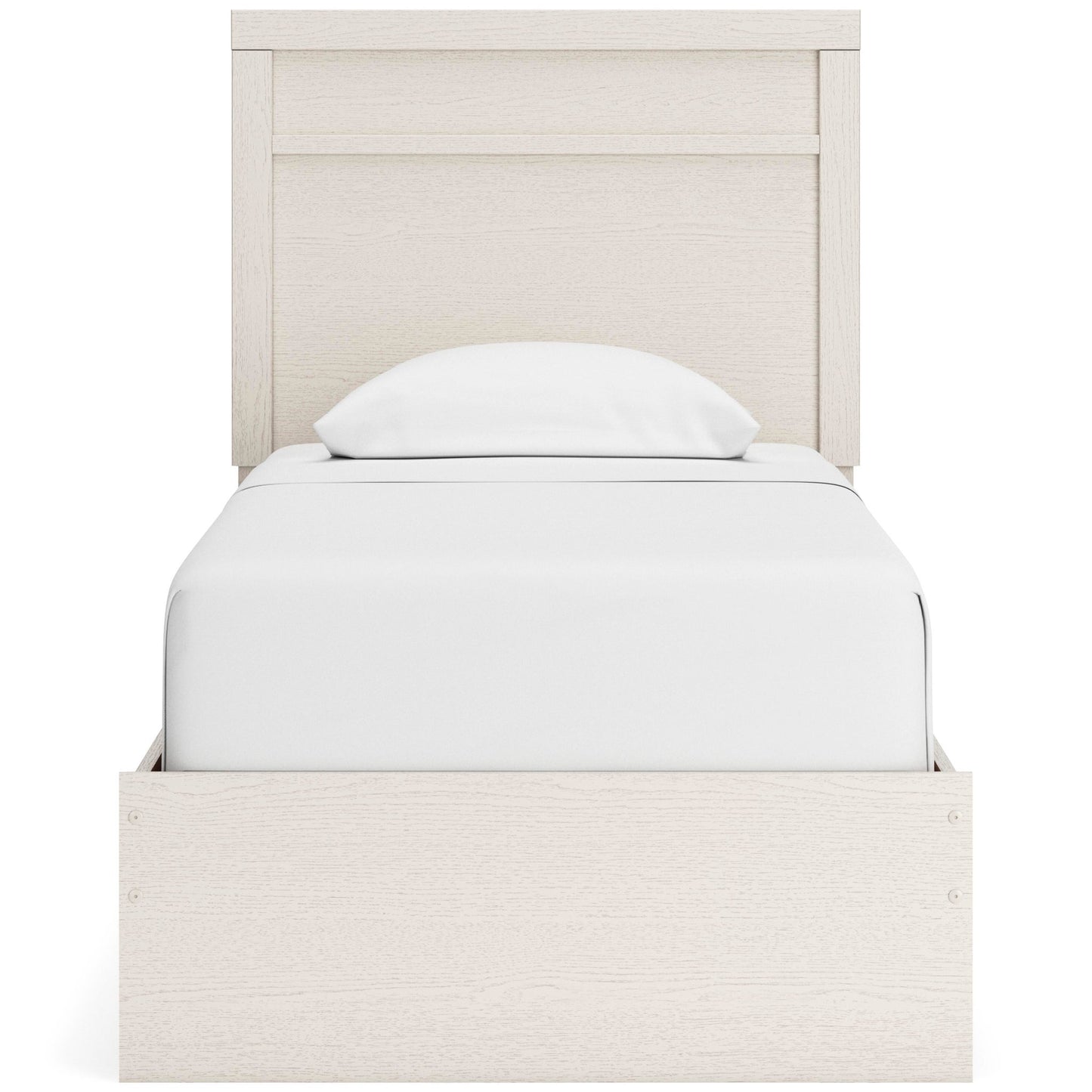 Stelsie Twin Panel Bed with Mirrored Dresser, Chest and Nightstand