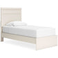 Stelsie Twin Panel Bed with Mirrored Dresser, Chest and Nightstand