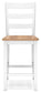 Gesthaven Counter Height Dining Table and 2 Barstools