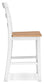 Gesthaven Counter Height Dining Table and 2 Barstools
