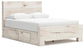 Lawroy Queen Panel Bed with Storage, Dresser and Mirror