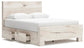 Lawroy Queen Panel Bed with Storage, Dresser and Mirror