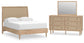 Cielden Full Panel Bed with Mirrored Dresser