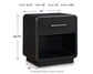 Rowanbeck California King Upholstered Panel Bed, Dresser, Mirror and Nightstand